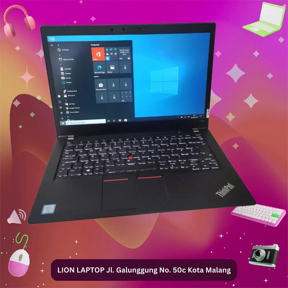 RAM 8GB Core i5 gen 8 Lenovo Thinkpad T480s SLIM [18|04]