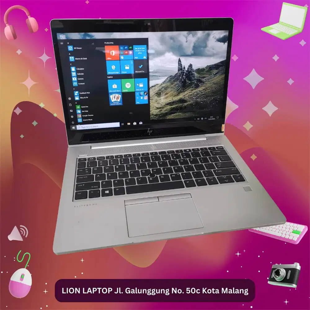 Core i7 gen 8 RAM 8GB Touchscreen Slim HP Elitebook 830 G6 [18|04]