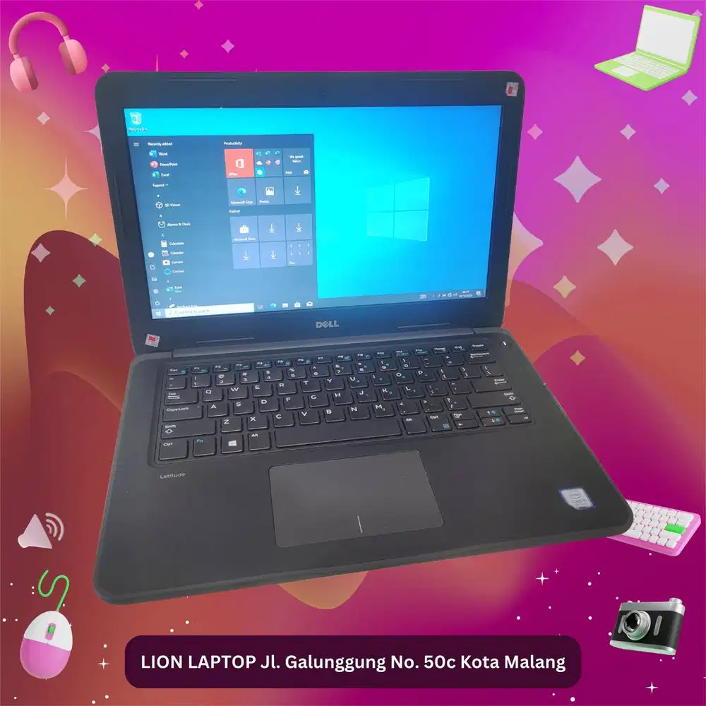 Core i5 Gen 7 Murah Mulus RAM 8GB SSD 256GB Dell Latitude 3380 [18|04]