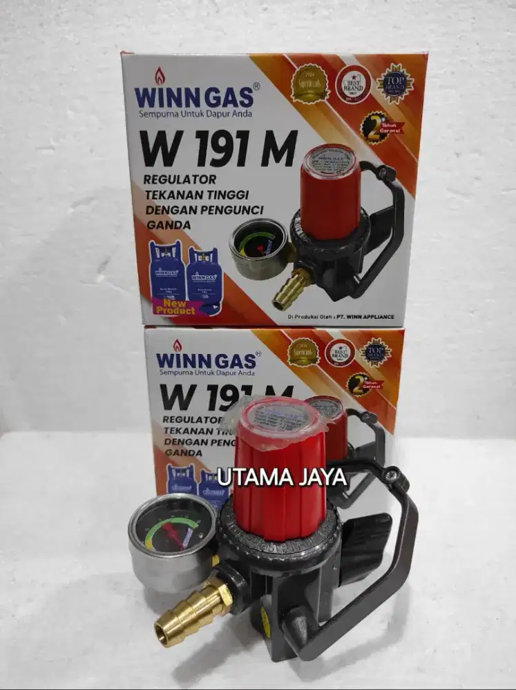REGULATOR GAS TEKANAN TINGGI MERK WINN GAS W-191M BARANG BARU