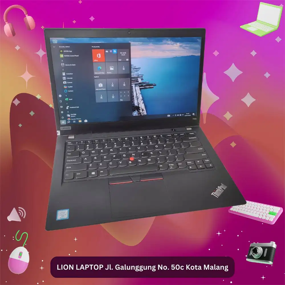 Double VGA NVIDIA Core i5 8/256 Slim Lenovo Thinkpad T490 [18|04]