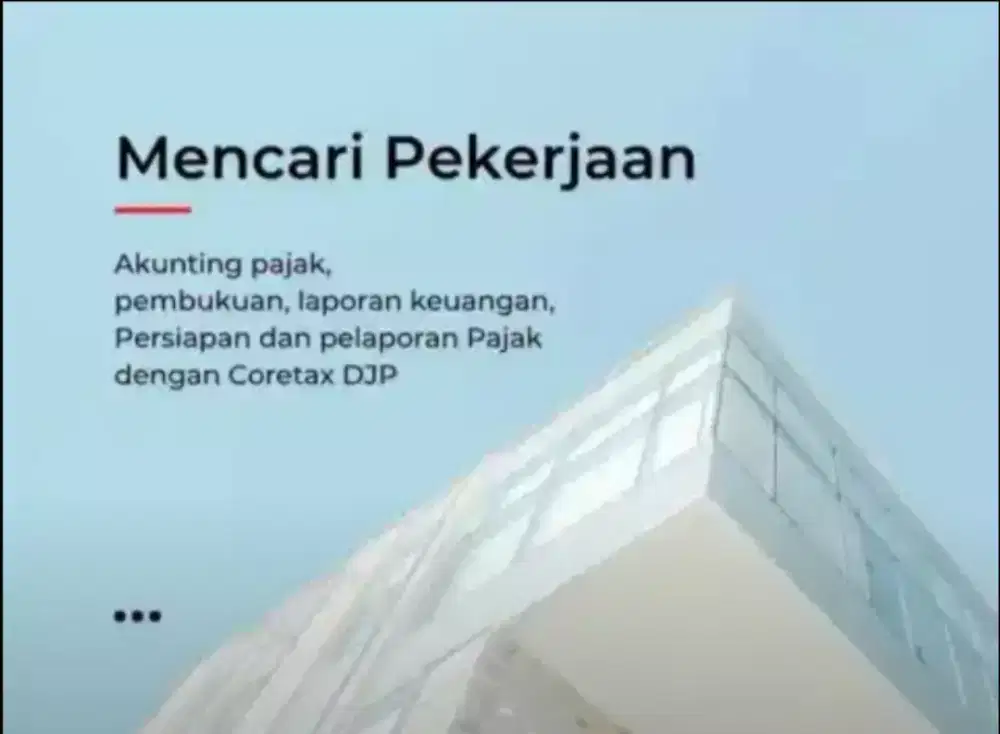 Mencari kerja di bidang akuntansi dan perpajakan
