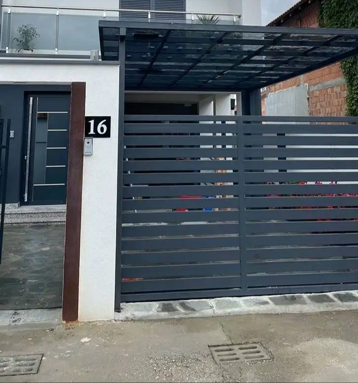 Pagar Gerbang besi sliding lipat minimalis | Bandung Cimahi