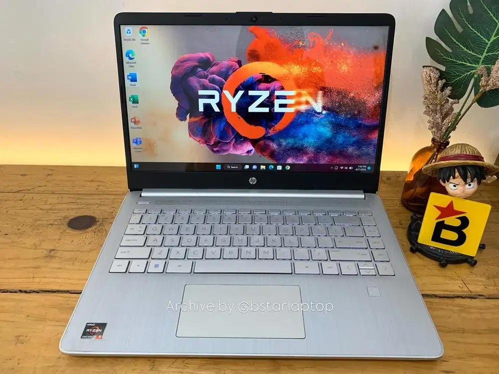 Laptop HP 14s-fq2xx Ryzen 5 5000 Seriews RAM 8 / 512 SSD Elegan Desain