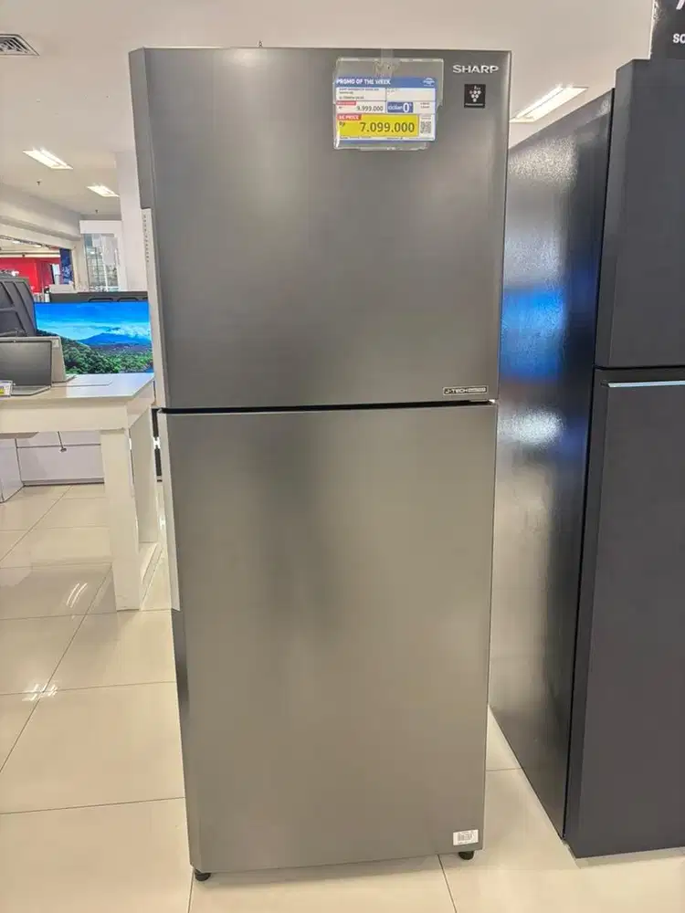 KULKAS SHARP 2pintu silver
