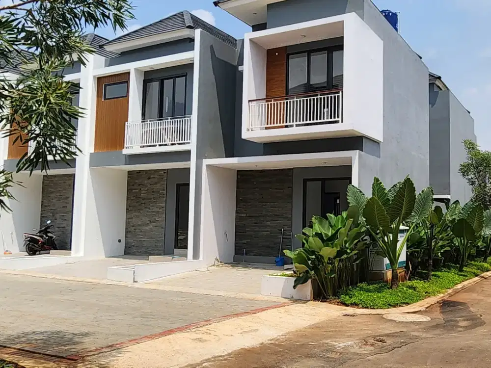 Rumah Hook 2 Lantai Dalam Cluster di Pamulang. Dekat Kampus UNPAM. Bisa KPR