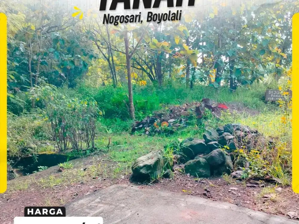 Tanah Strategis Siap Bangun di Nogosari Boyolali, Lokasi Emas Dekat Bandara & Akses Tol