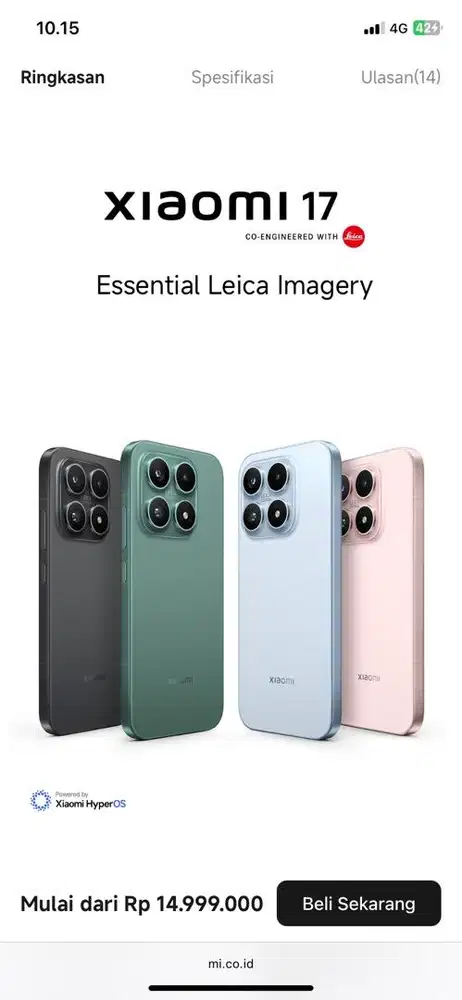 XIAOMI 17 256/512 FREE SMARTBAND 9 PRO