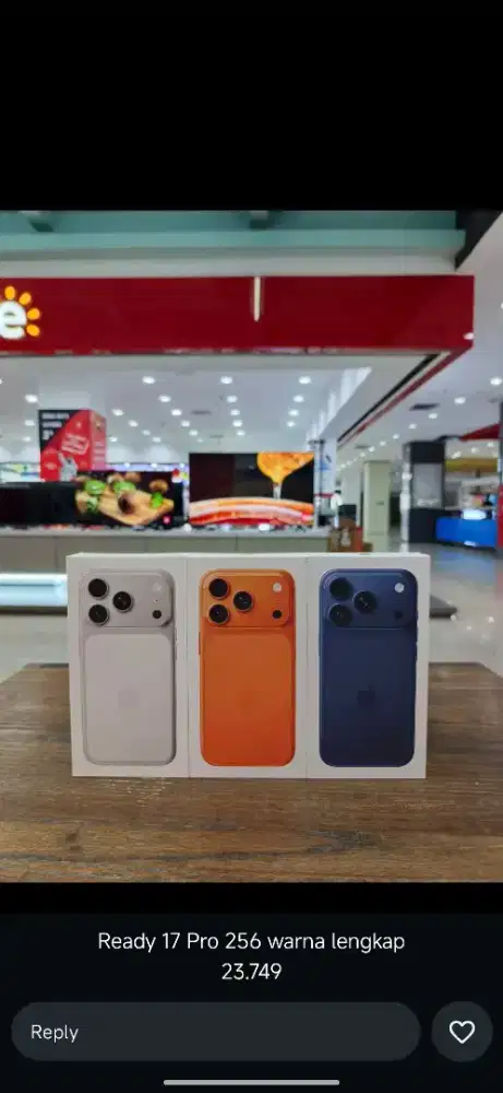 iPhone 17 Pro Max ready cicilan sysarat cukup KTP tanpa DP proses lgsg