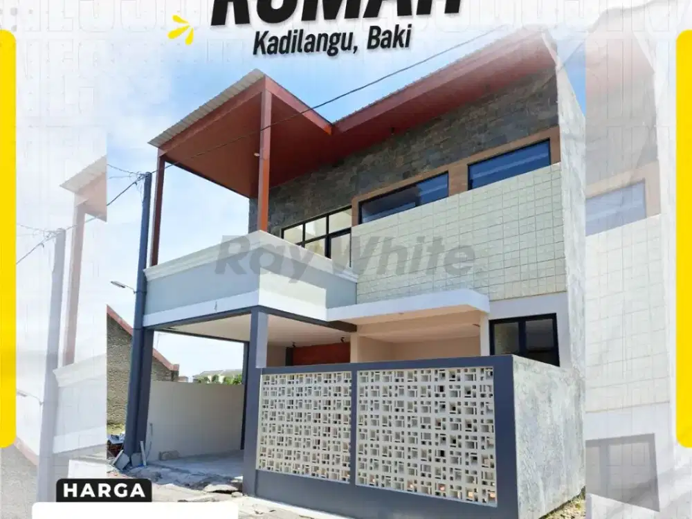 Rumah Baru Modern Industrial di Kadilangu Baki, Desain Estetik Dekat Kawasan Solo Baru