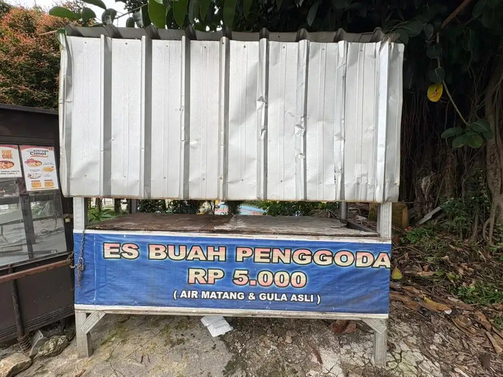 Gerobak es atau minuman