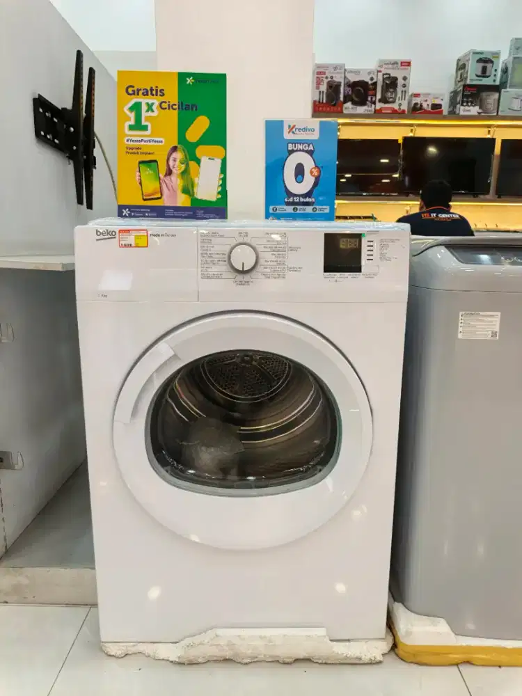 MESIN CUCI 1 TABUNG 8kg Merk BEKO PROMO KREDIT BUNGA RINGAN