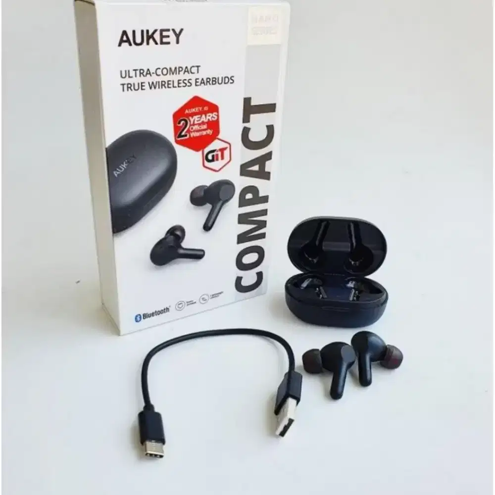 JUAL MURAH & BAGUS. HEADSET BLUETOOTH AUKEY BLACK AP T25