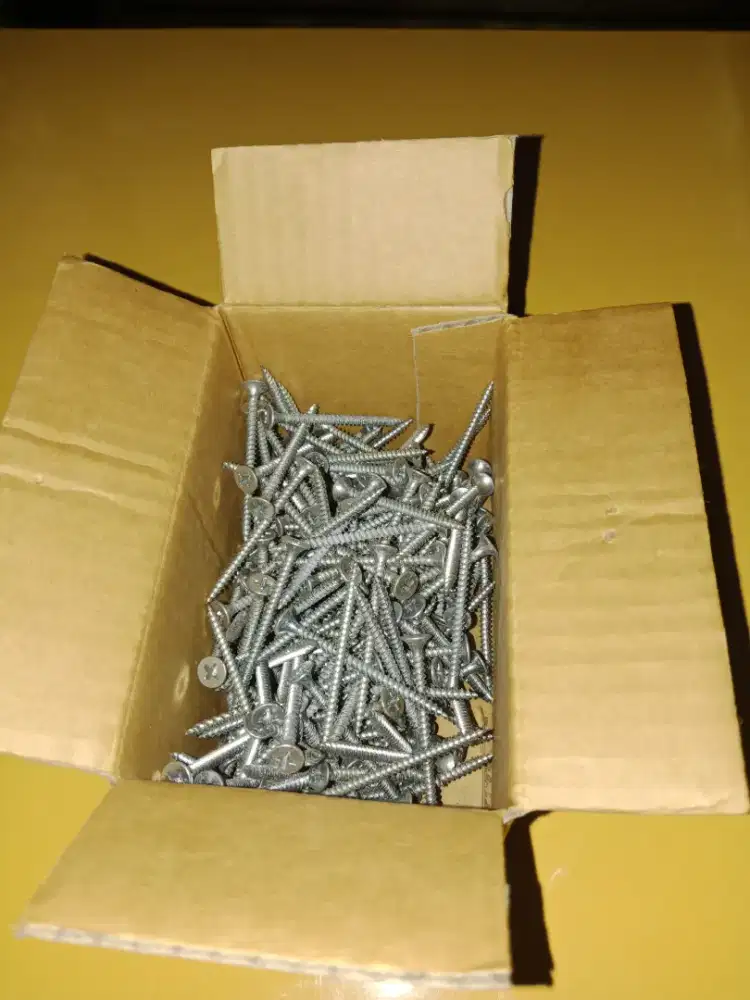 Skrup panjang5cm kepala datar