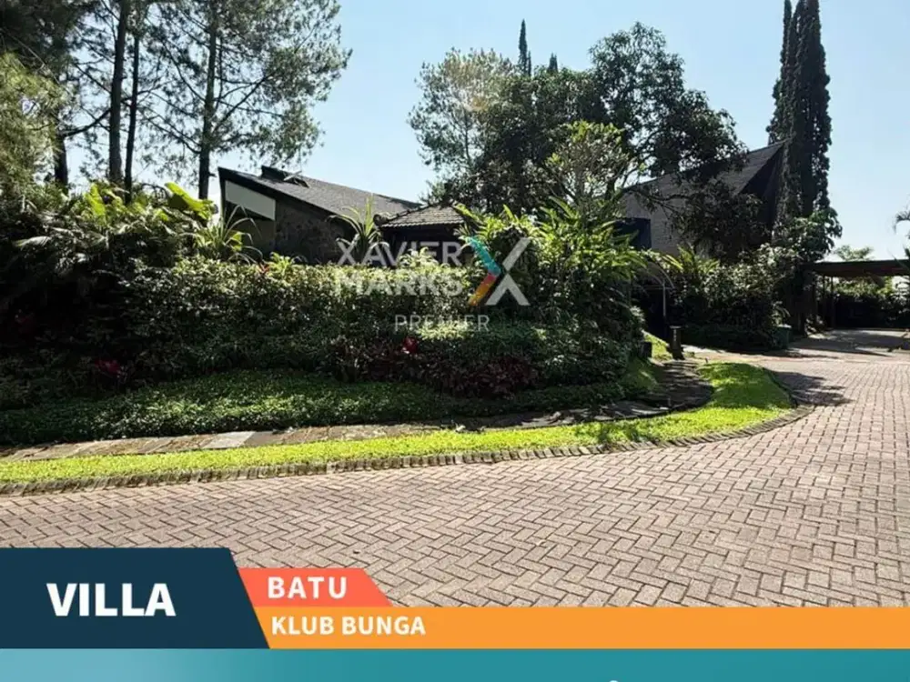 Dijual Rumah Villa Lokasi Premium Kompleks Klub Bunga Kota Wisata Batu