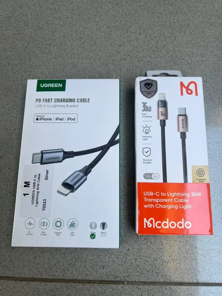 Kabel iPhone Type C to Lightning Ugreen & McDodo