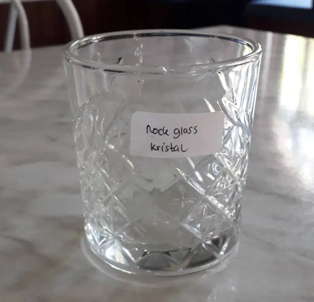gelas rock glass kristal