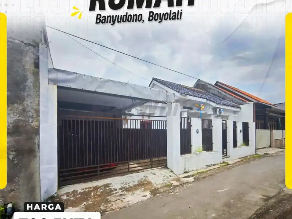 Rumah Cantik Siap Huni di Batan Banyudono Boyolali, Lebar Depan 12m Dekat Jalan Raya Solo-Semarang