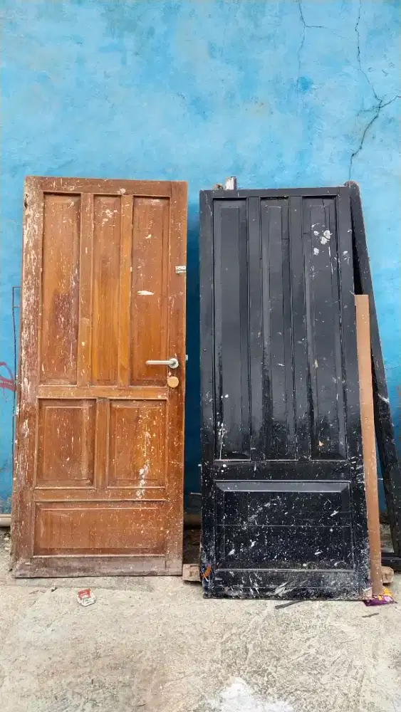 Pintu Jati Eks Renovasi Bonus Kusen Dan Jendela