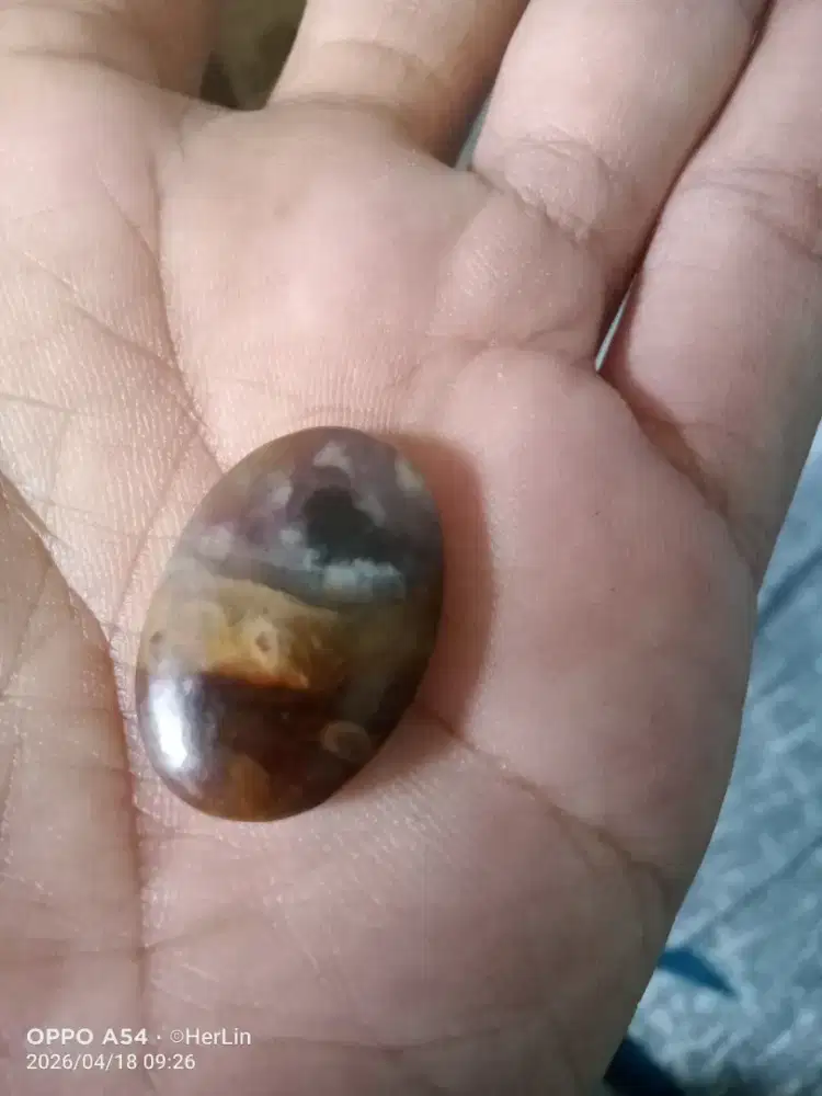 Bronze Sapphire Mini Polished Palm Stone -