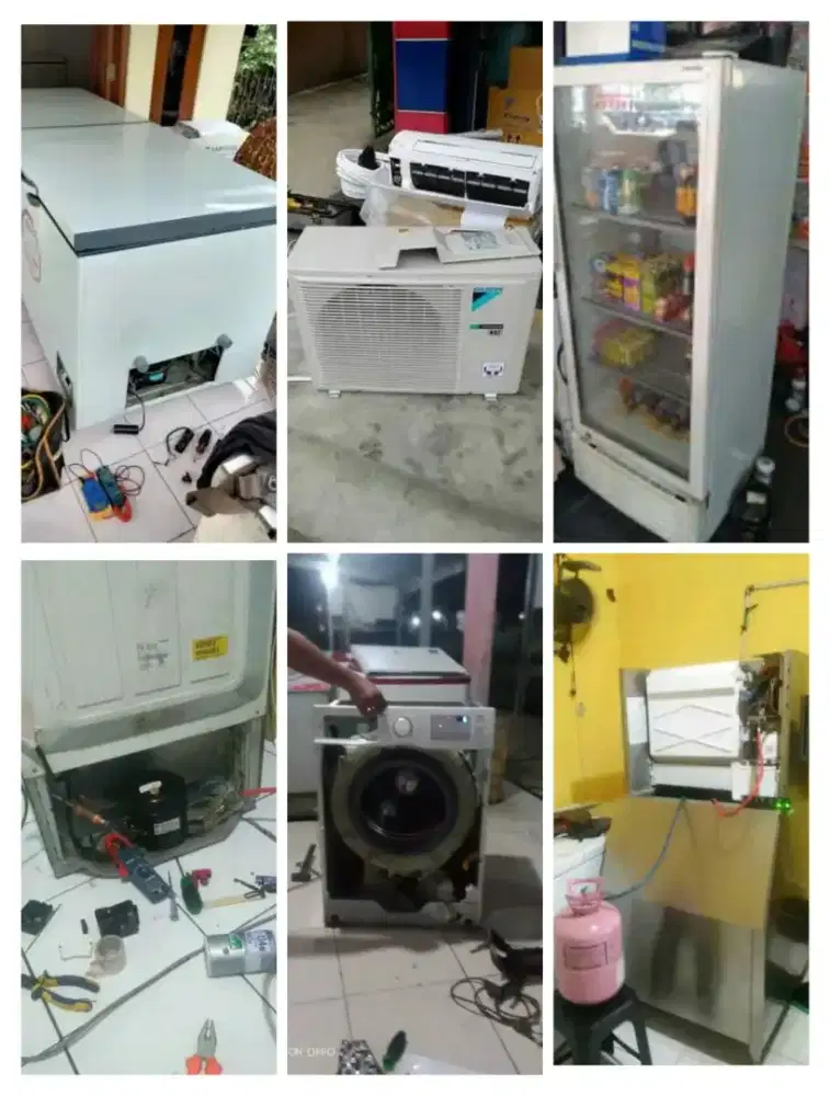 Terima servic AC, cuci AC, isi freon AC, bongkar pasang AC, dll