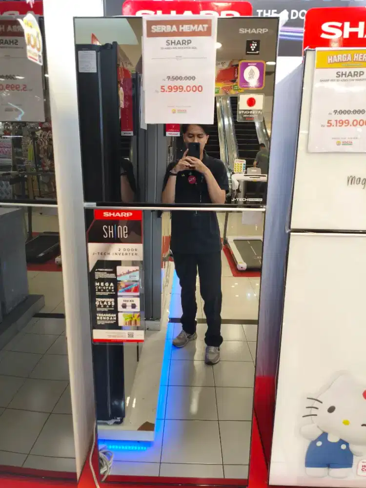 Kulkas SHARP SJ-456GIMS INVERTER 352L