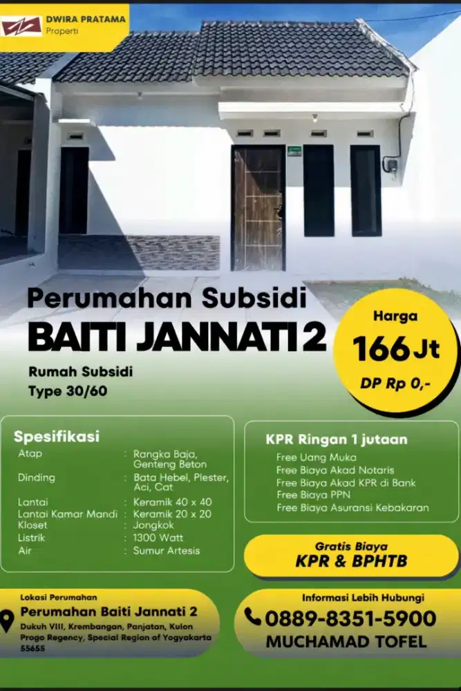 RUMAH SUBSIDI SIAP HUNI