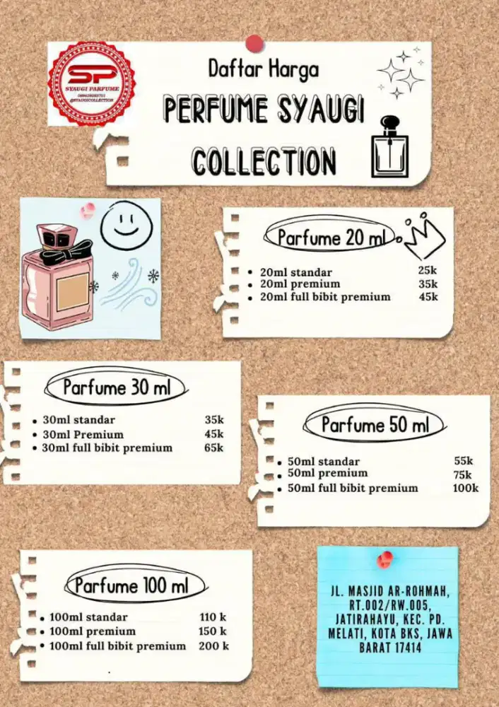 Parfum Refill Harga murah wangi semerbak