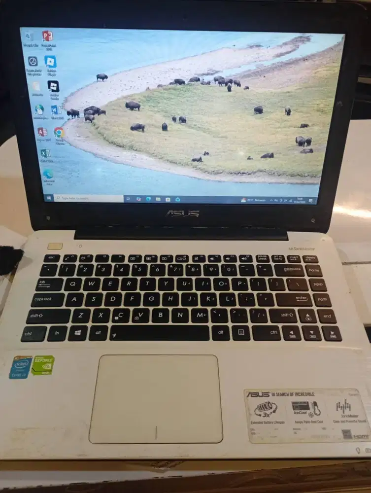 ASUS A455L i3 ram 10GB SSD 256 HDD 500GB NVDIA GeForce 820M