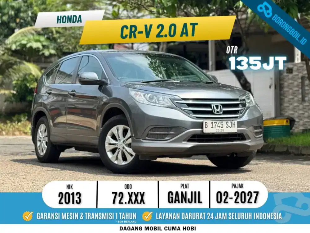 Honda Crv 2.0 Matic 2013 Abu Abu