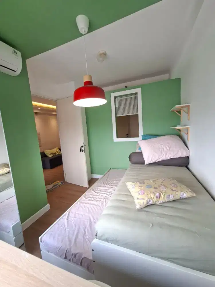 Sewa murah apartemen bassura city 2BR Kamar 12 JT/3 bln free ipl