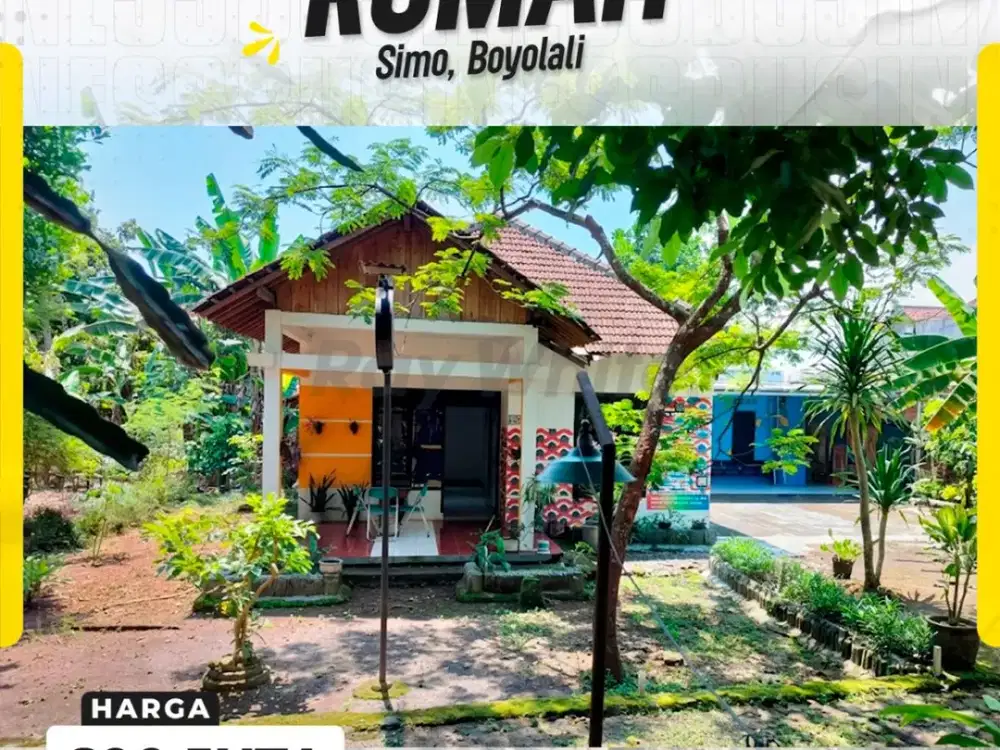 Rumah Nyaman Lahan Luas di Simo Boyolali, Hunian Asri dengan Halaman Melimpah