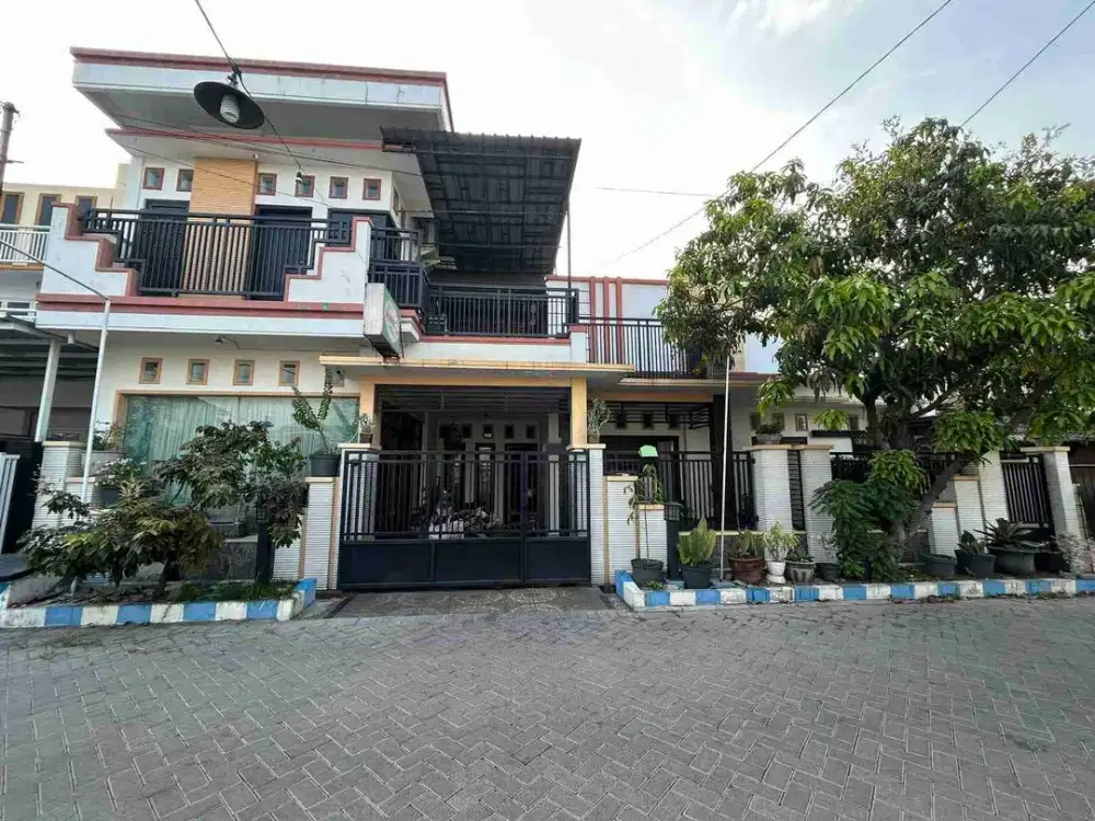 jual rumah mewah full furnished di perum pondok jati geluran taman sepanjang waru