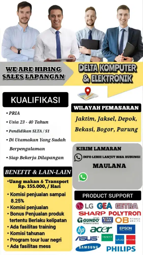 sales elektronik lapangan