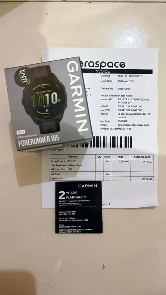 GARMIN FORERUNNER 165 - BNIB (Sealed)