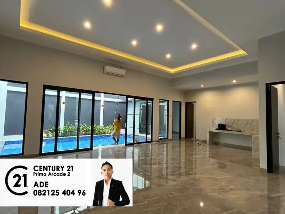 Rumah dengan Kolam Renang Pribadi di Mertilang Bintaro UT-17822