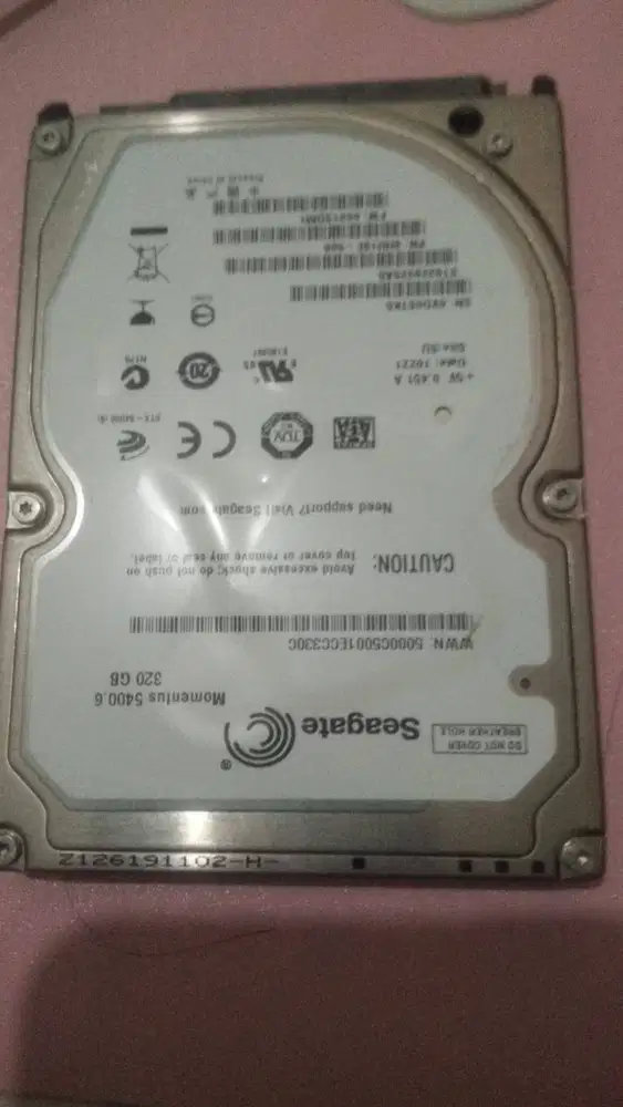 jual hard disk sata 320 GB 2.5