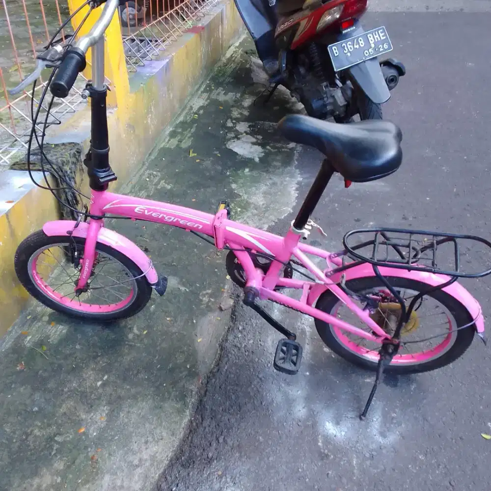Sepeda Lipat EVERGREEN ring 16 speed 7