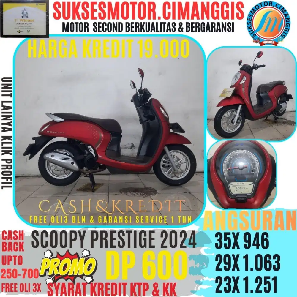 SCOOPY PRESTIGE PROMOTERMURAH CASHBACK FREEOLI3X BERGARANSI