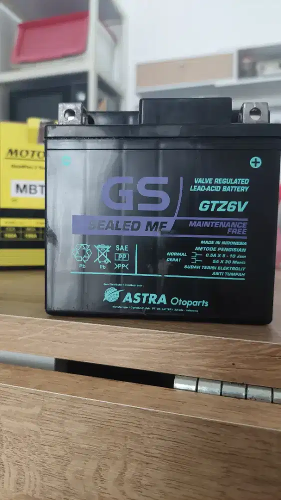 AKI MOTOR GS ASTRA (GTZ6V) ORI BAWAAN