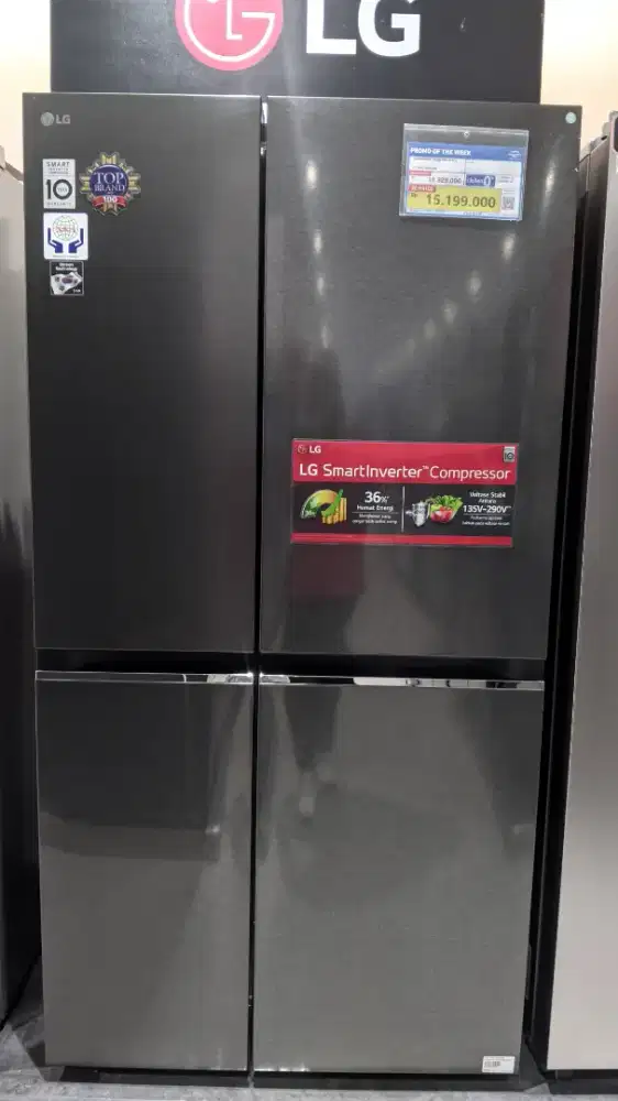 LG REFRIGERATOR SBS 694L BLACK