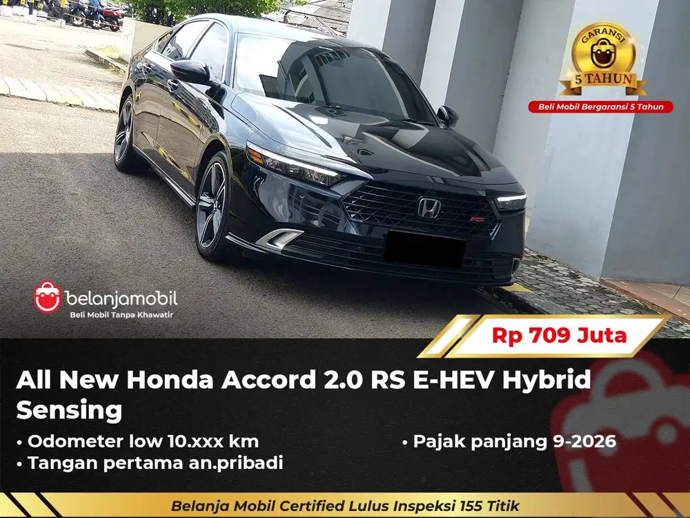 [ LOW KM 10RB ] Honda Accord 2.0 RS E-HEV Hybrid Sensing 2024/2025