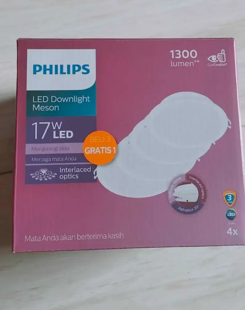 lampu downlight philip 17w