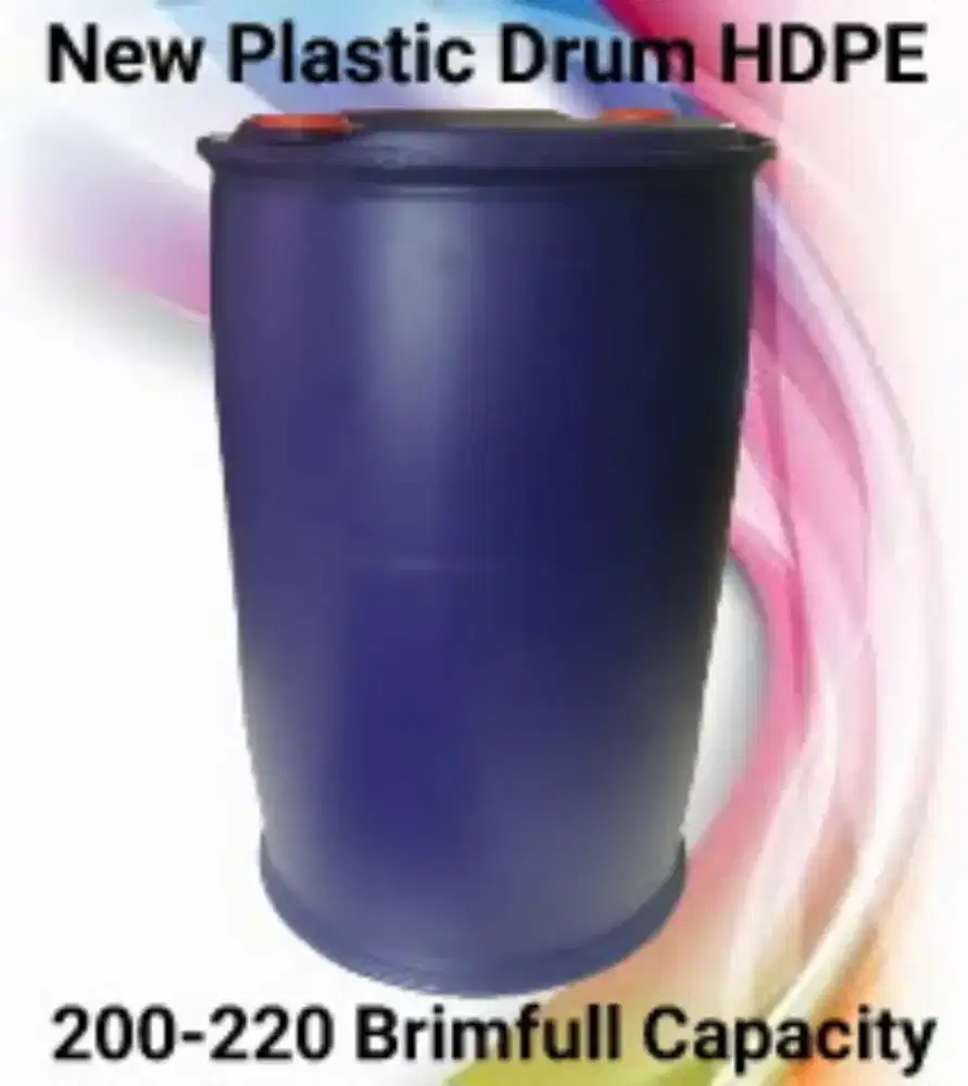 Drum Plastik HDPE 200 Liter Baru