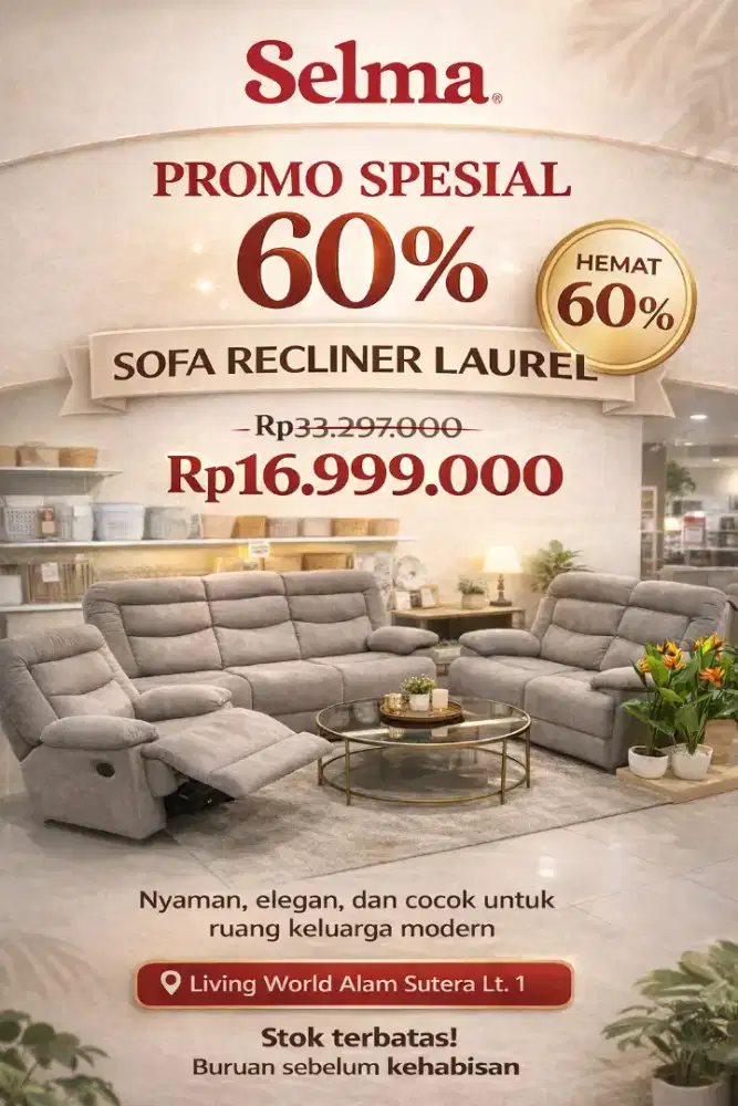 Sofa 1 set recliner