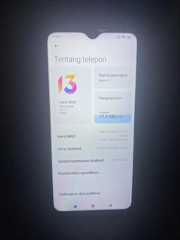 Redmi 9 Set lengkap