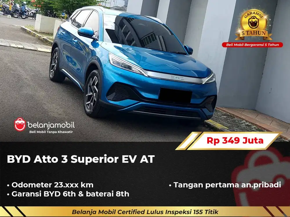[ BERGARANSI ] BYD Atto 3 Atto3 Superior EV AT 2024/2025