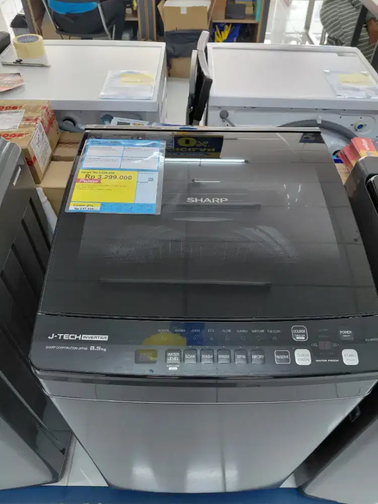 Mesin Cuci Sharp 8.5KG 170 Watt inverter
