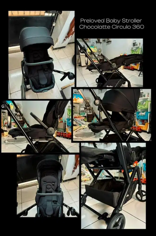 PRELOVED STROLLER CHOCOLATTE CIRCULO 360