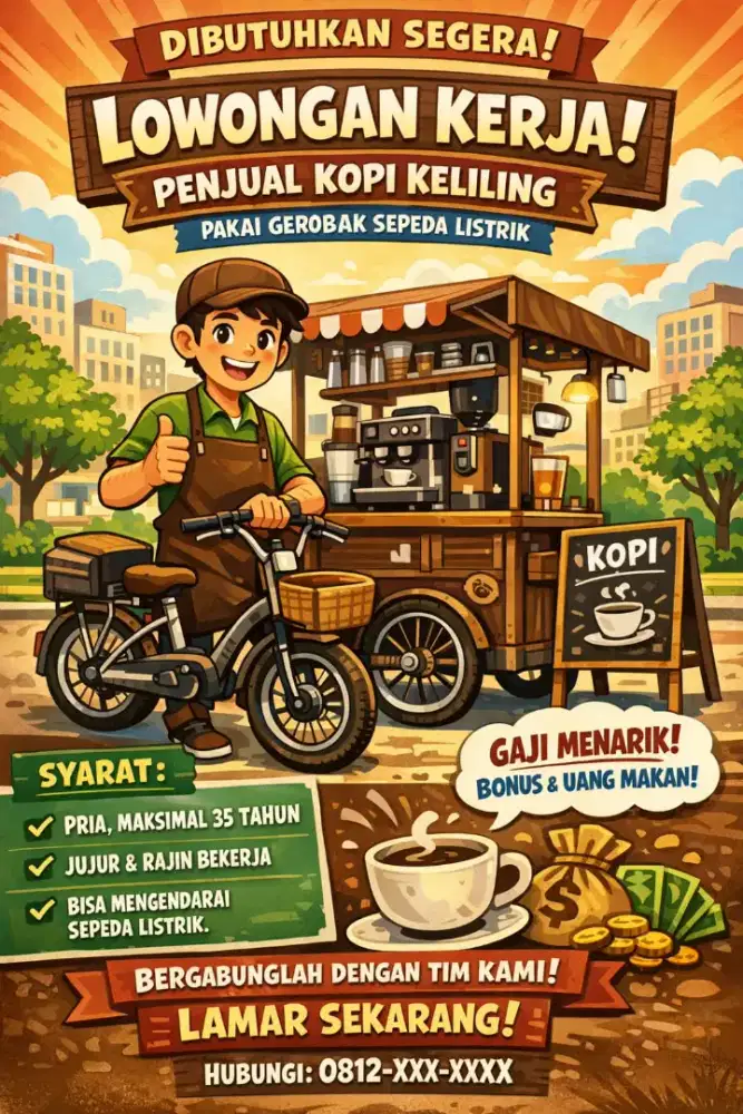 Lowongan Kerja Kopi Keliling Sepeda Listrik